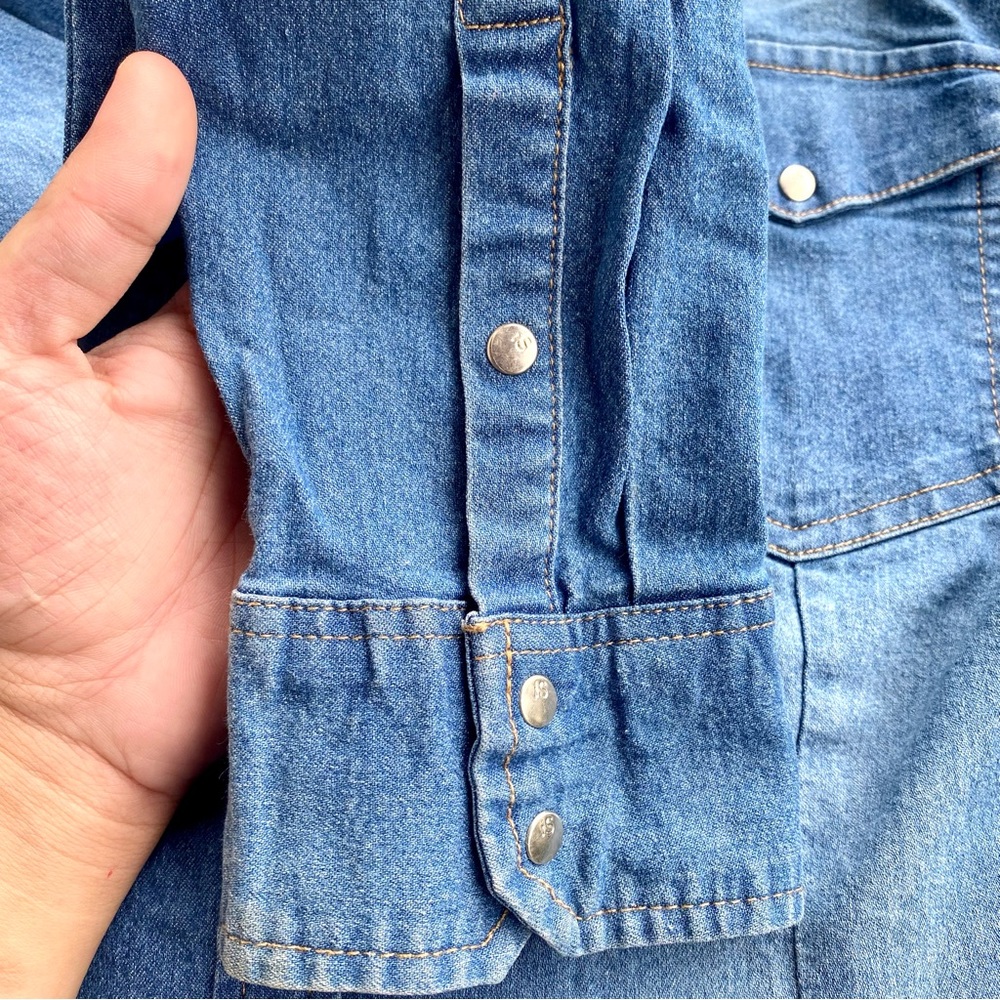 👗Denim Button down Shirt Dress or Kurti for Women👗 - Picture 7 of 9